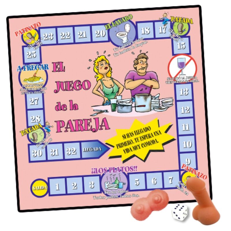 INEDIT – LE JEU DU COUPLE (MEASURE: 33.5 X 33.5CM)
