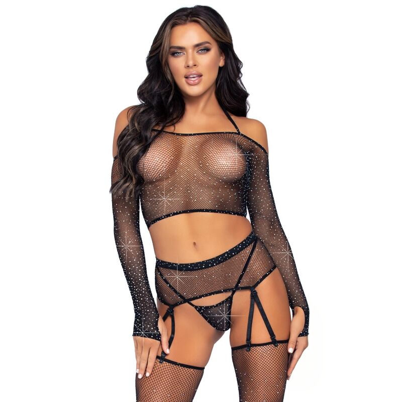 LEG AVENUE – ENSEMBLE QUATRE PIÈCES TAILLE UNIQUE