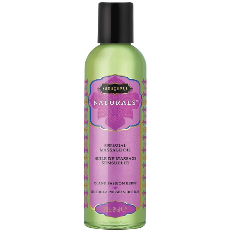 KAMASUTRA – HUILE DE MASSAGE NATURELLE BAIE DE LA PASSION DE LÎLE 59 ML