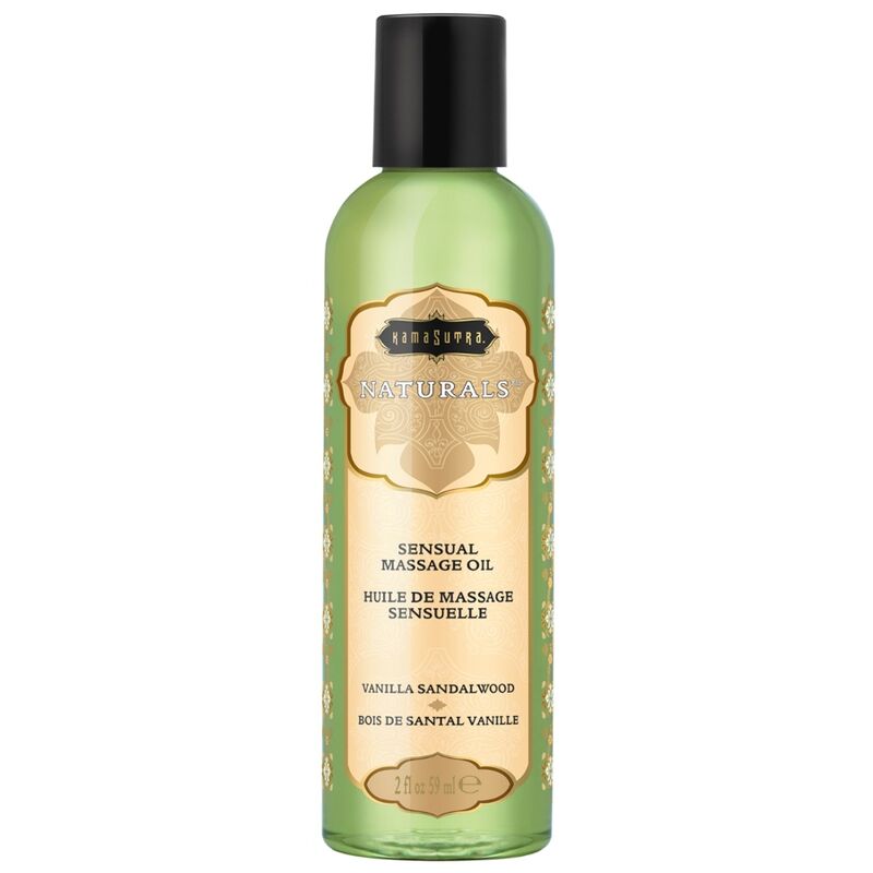 KAMASUTRA – HUILE DE MASSAGE NATURELLE VANILLE BOIS DE SANTAL 59 ML