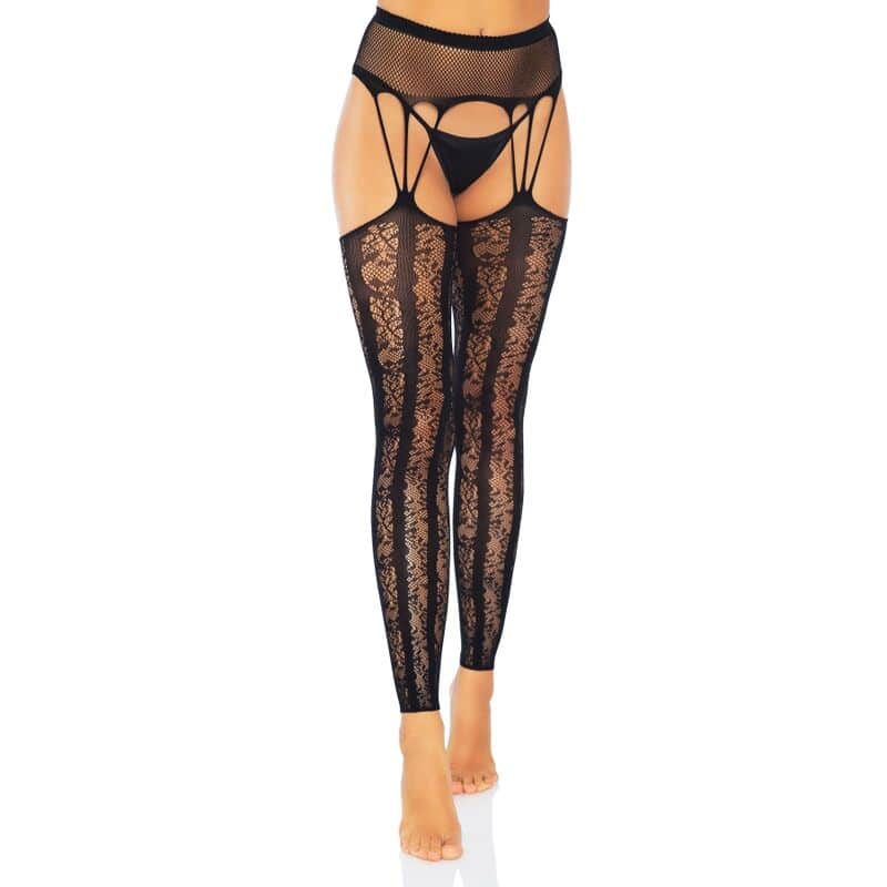 LEG AVENUE – BAS JARRETELLES SANS PIEDS TAILLE UNIQUE