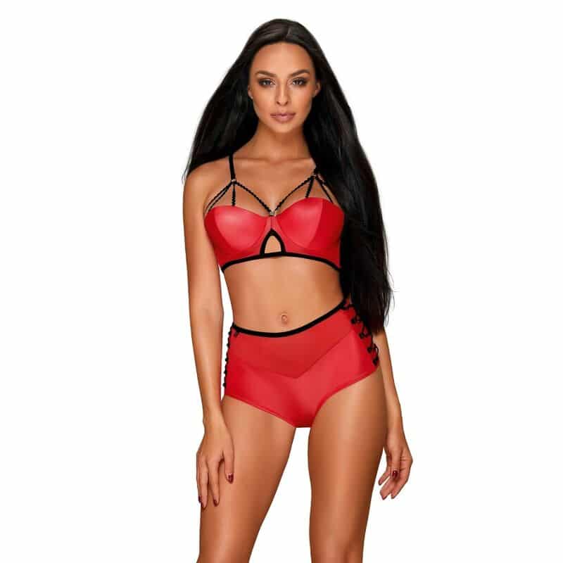 OBSESSIVE – ENSEMBLE CUIR DEUX PIÈCES S/M