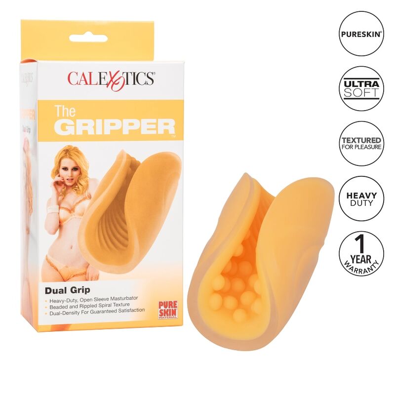 CALIFORNIA EXOTICS – MASTURBATEUR  GRIP PERLÉ ORANGE
