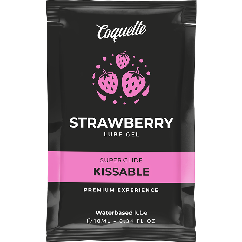 COQUETTE COSMETICS  – LUBRIFIANT KISSABLE BASE D’EAU DE FRAISE POCHE 10 ML