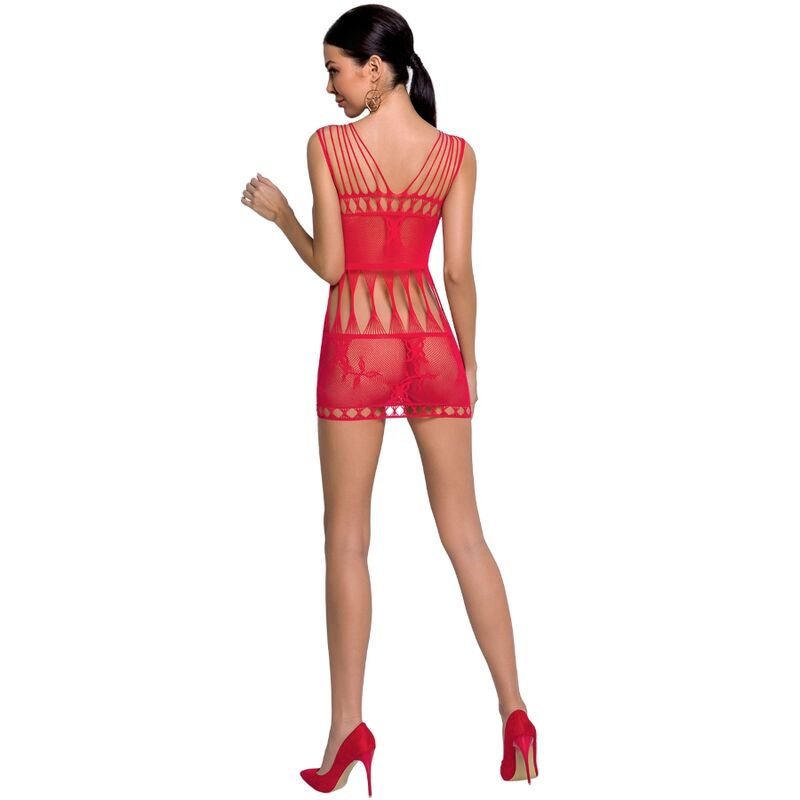 PASSION – FEMME BS090 BODYSTOCKING ROUGE TAILLE UNIQUE