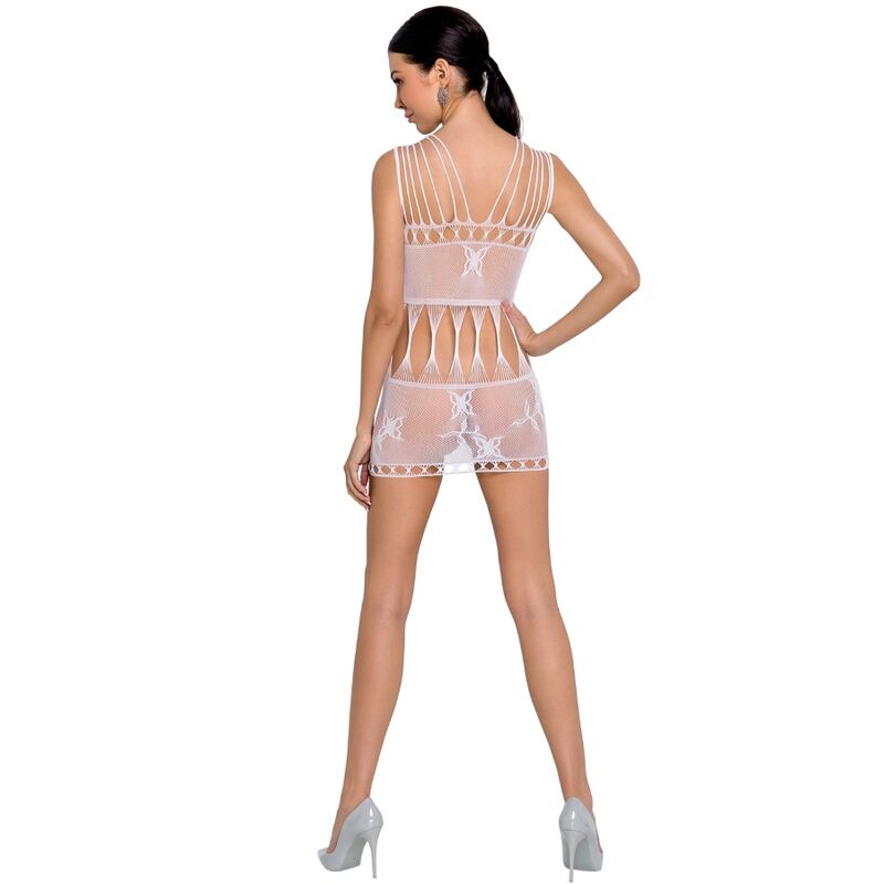 PASSION – FEMME BS090 BODYSTOCKING BLANC TAILLE UNIQUE