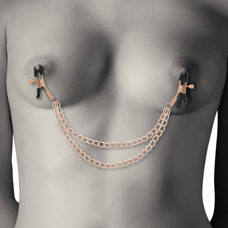 COQUETTE – CHIC DESIRE PINCES  METELONS FANTAISIE EN MÉTAL AVEC CHAÎNE