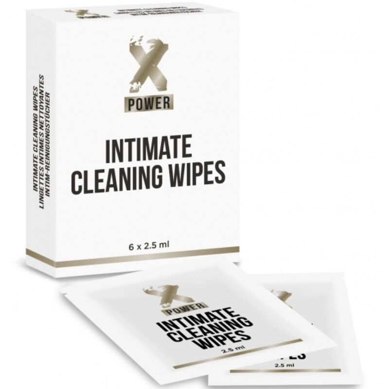 XPOWER – LINGETTES NETTOYANTES INTIME 6 UNITÉS