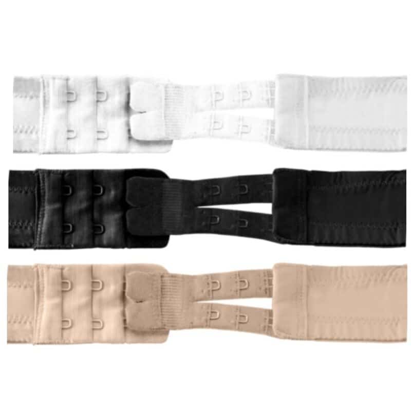 BYE-BRA – RALLONGES DE CONTOUR FLEXIBLES 2 CROCHETS 3 UNITÉS