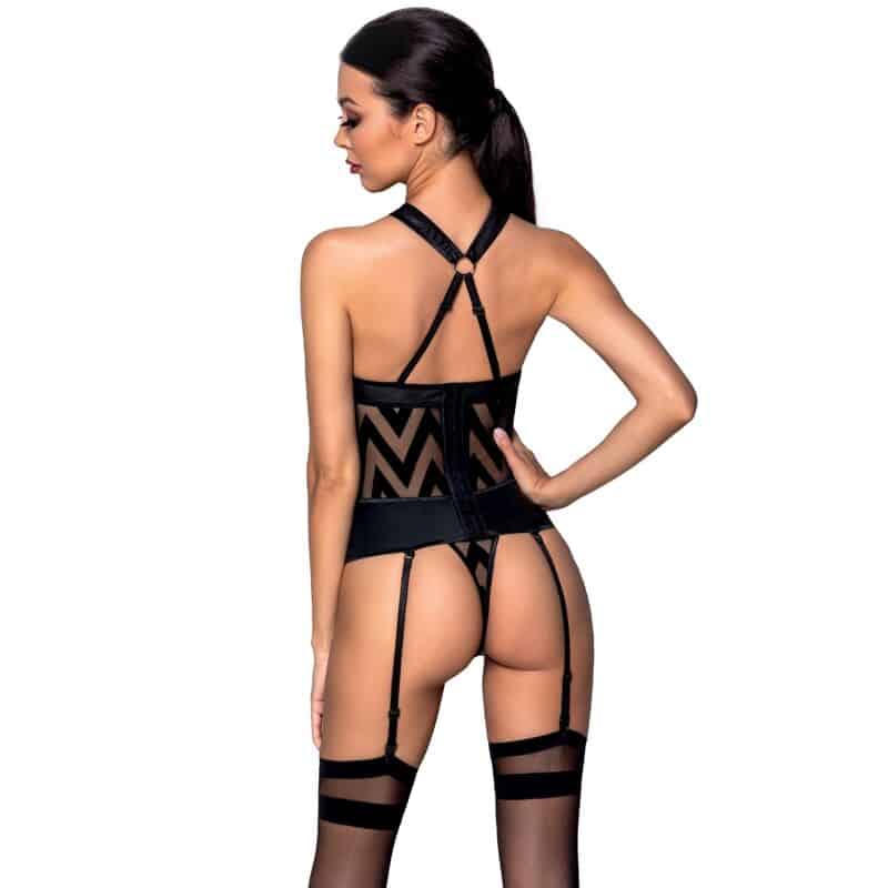 PASSION – HIMA CORSET CUIR ÉCOLOGIQUE S/M