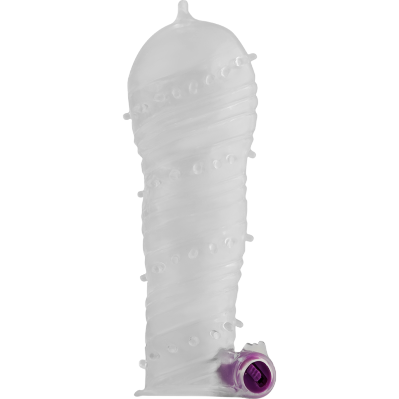 OHMAMA – GAINE PÉNIS TEXTURÉE AVEC BALLE VIBRANTE À POINT LARGE