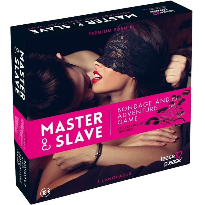 TEASE  PLEASE – SET 13 ACCESSOIRES DE BONDAGE MAGENTA