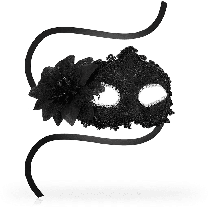 OHMAMA – MASQUES ANTIZAZ FLEUR CÔTÉ STYLE VÉNITIEN – NOIR
