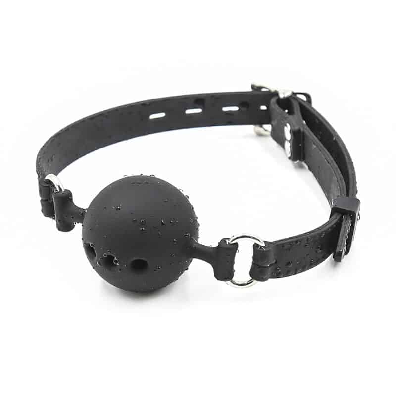 OHMAMA FETISH – BÂILLON À BOULE EN SILICONE RESPIRANT TAILLE L