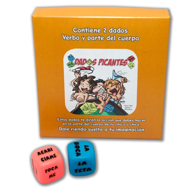 DIABLO PICANTE – JEU DE 2 DÉS D »ACTION ET PARTIE DU CORPS
