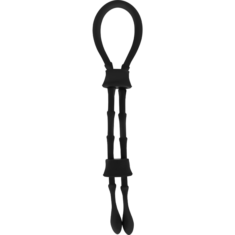 OHMAMA FETISH – ANNEAU CORDON COQ ET TESTICULES EN SILICONE