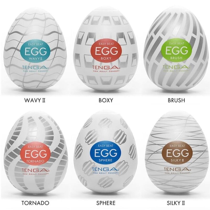 TENGA – PACK OEUFS MASTURBATEUR EASY BEAT 6 UNITÉS