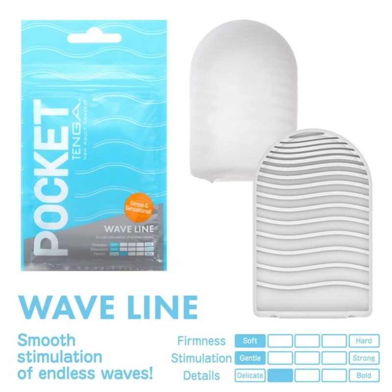 TENGA – MASTURBATEUR DE POCHE WAVE LINE
