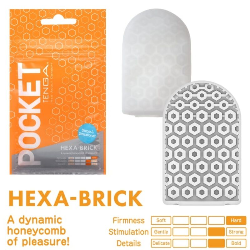 TENGA – POCHE MASTURBATEUR HEXA BRIQUE