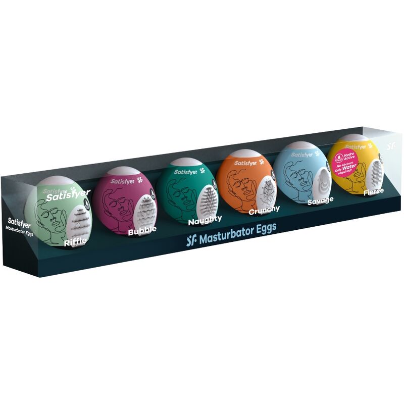 SATISFYER – OEUFS MASTURBATEURS ENSEMBLE DE 6 UNITÉS