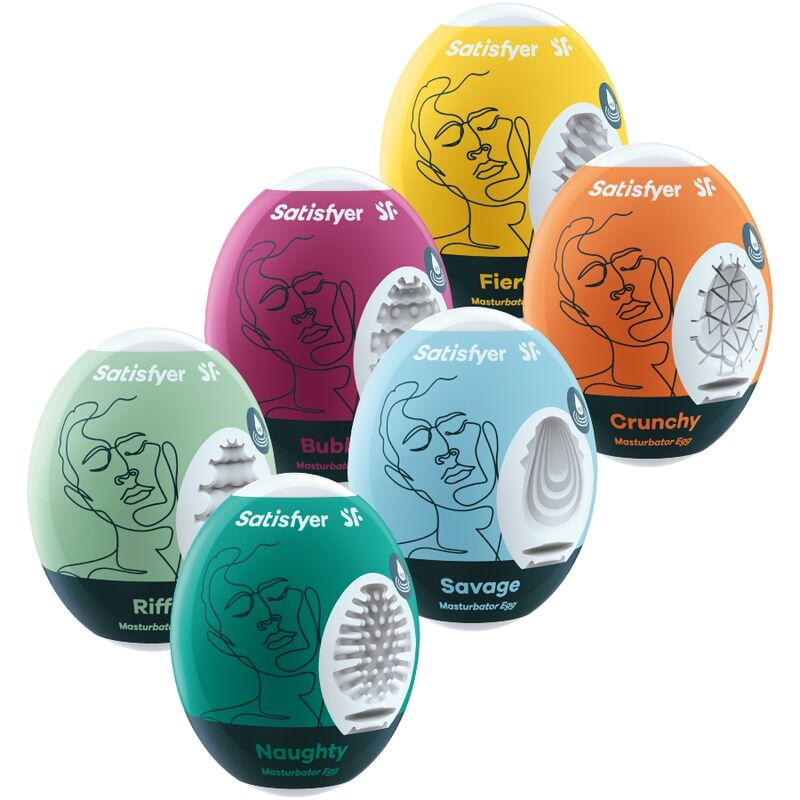 SATISFYER – OEUFS MASTURBATEURS ENSEMBLE DE 6 UNITÉS