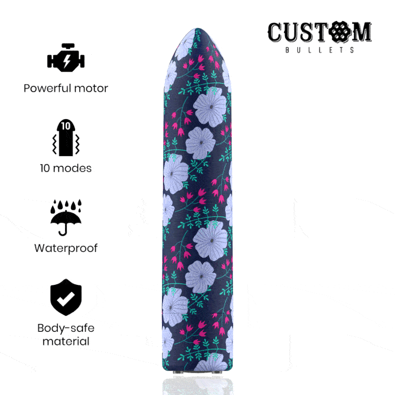 CUSTOM BULLETS – PERSONNALISÉS RECHARGEABLE PRINTEMPS 10 INTENSITIES