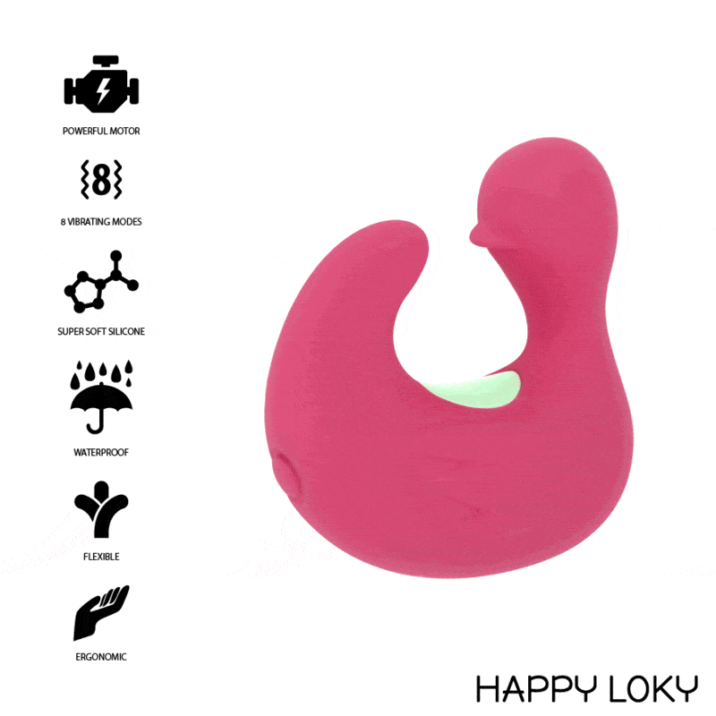 HAPPY LOKY – DUCKYMANIA DOIGT STIMULATEUR EN SILICONE RECHARGEABLE