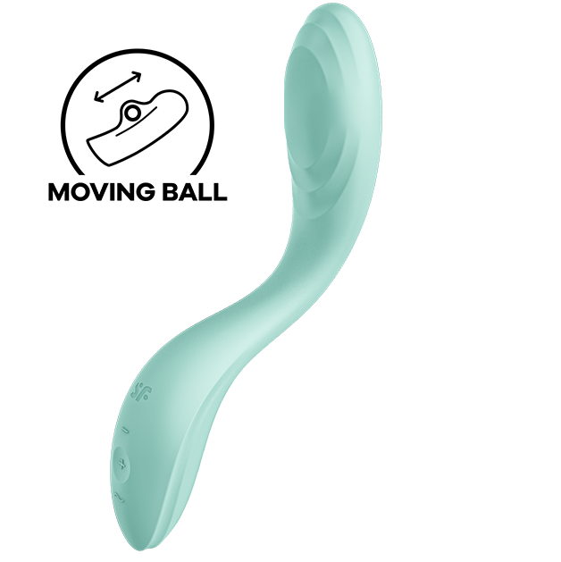 VIBRATEUR POINT G SATISFYER RRROLLING PLEASURE – BLANC