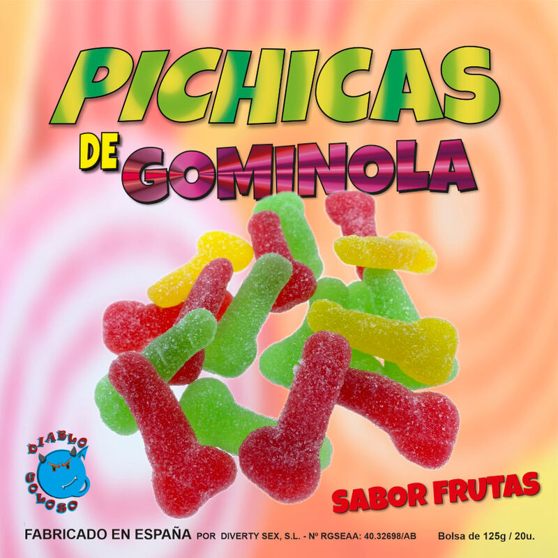 DIABLO GOLOSO – PICHITAS GUMMINOL AUX FRUITS AVEC SUCRE