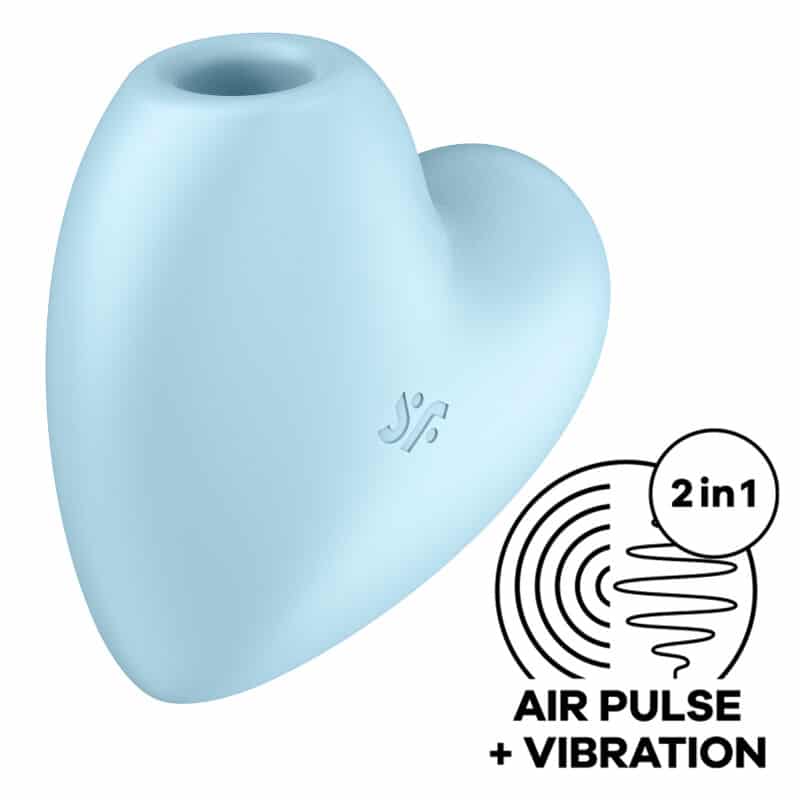 STIMULATEUR C?UR ET VIBRATEUR SATISFYER CUTIE – BLEU