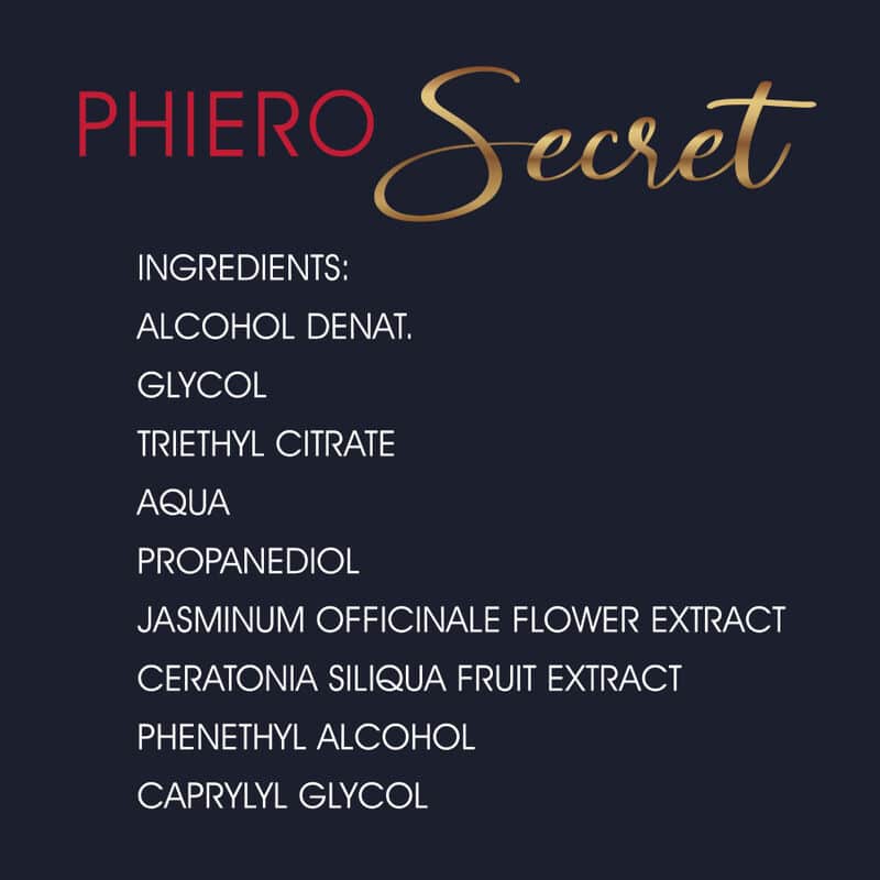 500 COSMETICS – PHIERO SECRET COMBINAISON NATURELLE SANS ODEUR D »HORMONES SEXUELLES FÉMININES 15 ML