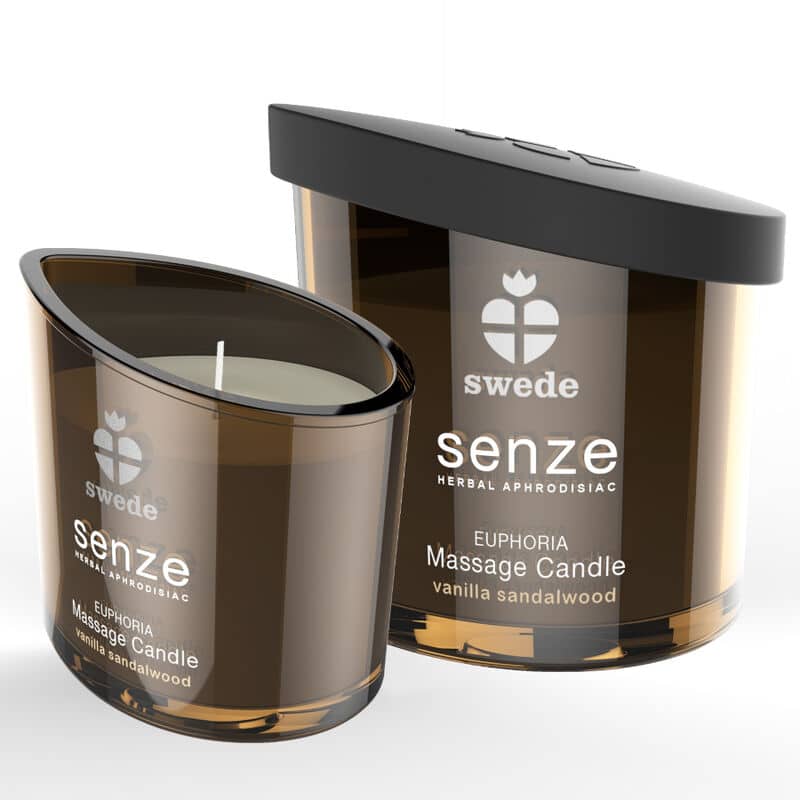 SWEDE – BOUGIE DE MASSAGE SENZE EUPHORIA – VANILLE, BOIS DE SANTAL