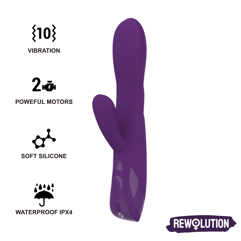 REWOLUTION – REWORABBIT VIBRATEUR FLEXIBLE AVEC LAPIN