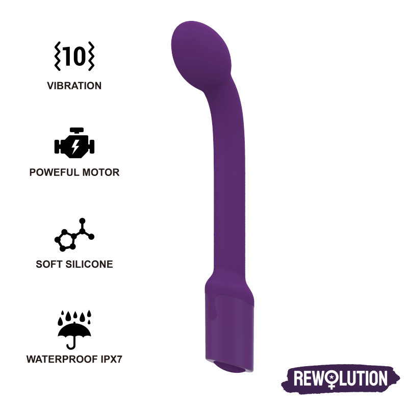 REWOLUTION – REWOFLEX VIBRATEUR STIMULATEUR DE POINT G FLEXIBLE