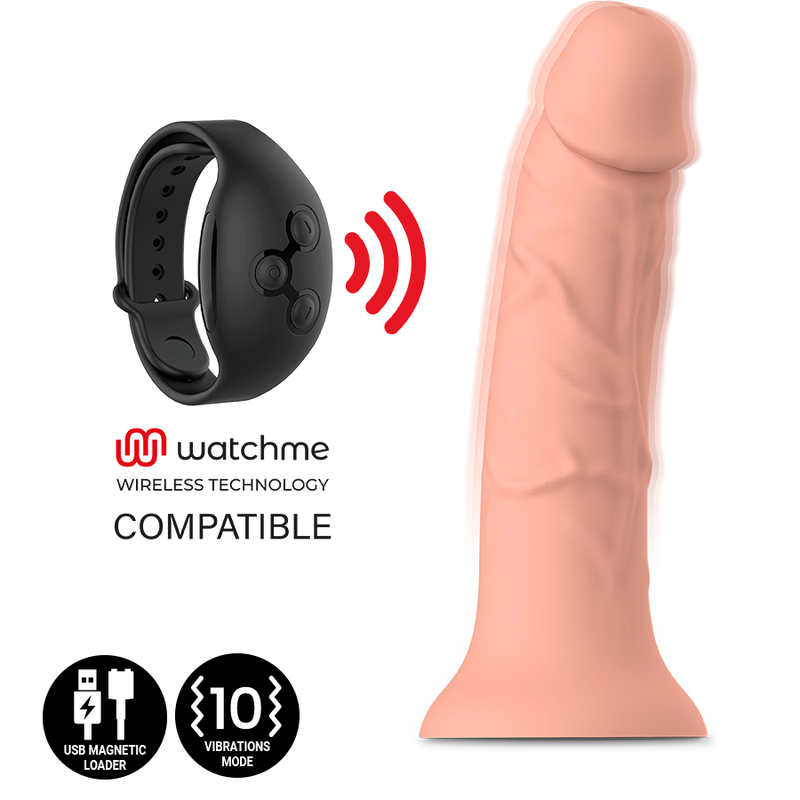 MYTHOLOGY – ASHER ORIGINAL DILDO S – VIBRATEUR COMPATIBLE AVEC LA TECHNOLOGIE SANS FIL WATCHME