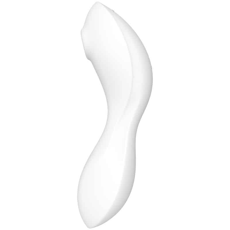 SATISFYER CURVY TRINITY 5 AIR PULSE STIMULATOR  VIBRATOR APP – WHITE