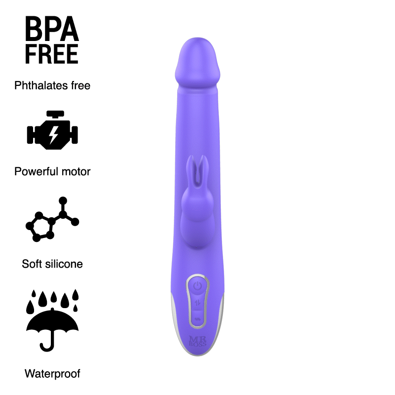 MR BOSS – VIBRATEUR ET ROTATEUR ARTURO COMPATIBLE AVEC LA TECHNOLOGIE SANS FIL WATCHME
