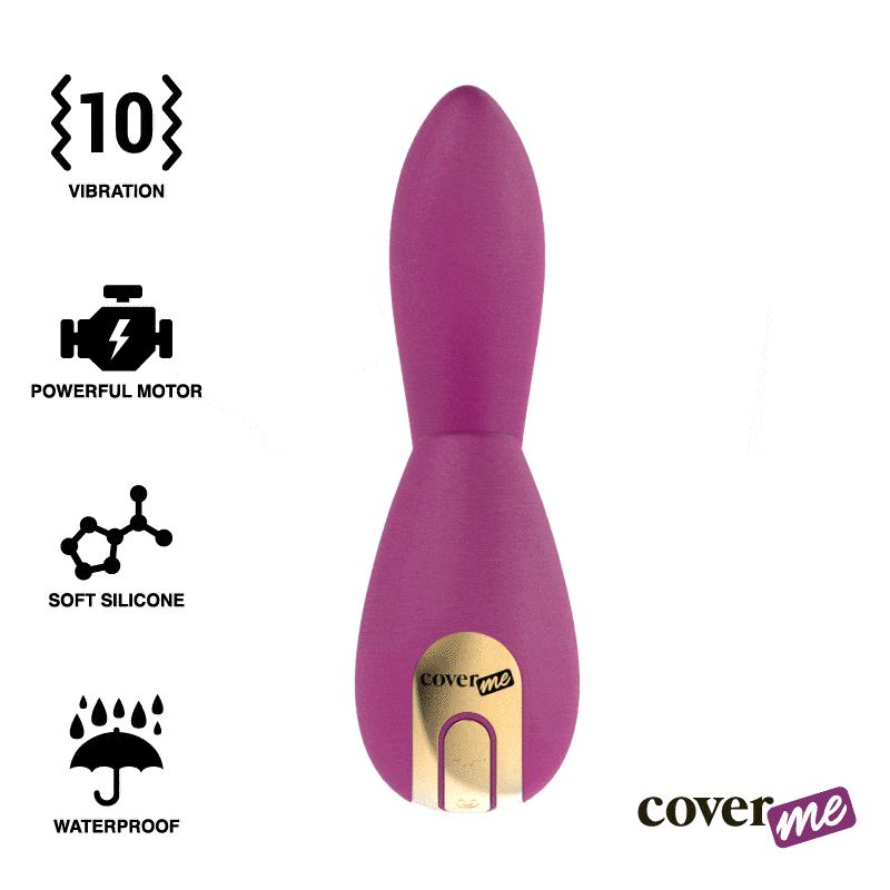 COVERME – ASPIRATION CLITORALE ET VIBRATEUR PUISSANT RUSH G-SPOT