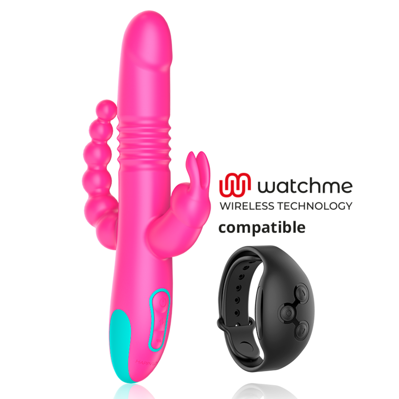 HAPPY LOKY – DONALD TRIPLE STIMULATION : ANAL, G-SPOT  CLITORAL WATCHME TECHNOLOGIE SANS FIL COMPATIBLE