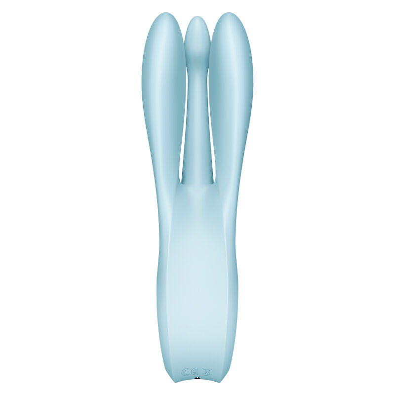 SATISFYER – VIBRATEUR THREESOME 1 BLEU