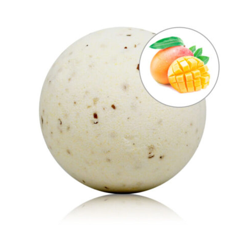 TALOKA – BOMBE DE BAIN PARFUMÉE MANGUE AUX PÉTALES DE ROSE