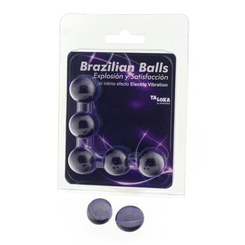 TALOKA – 5 BALLES BRÉSILIENNES EFFET VIBRANT ÉLECTRIQUE GEL EXCITANT