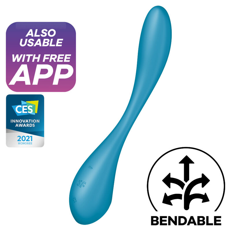 SATISFYER G-SPOT FLEX 5 MULTI VIBRATOR – BLUE