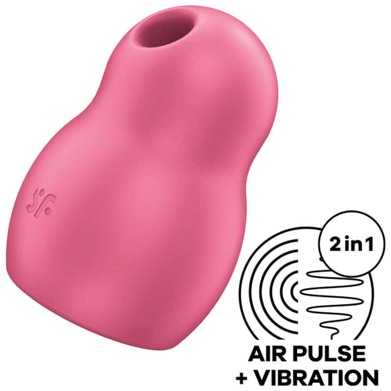 SATISFYER PRO TO GO 1 DOUBLE AIR PULSE STIMULATOR  VIBRATOR – GREEN