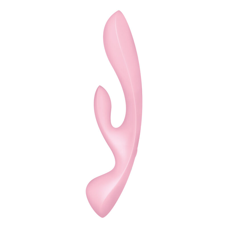 SATISFYER TRIPLE OH HYBRID VIBRATION – PINK