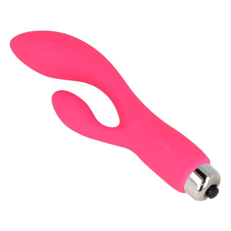 OHMAMA – VIBRATEUR AVEC LAPIN 12,5 CM ROSE