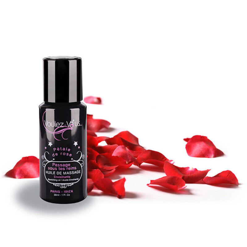 VOULEZ-VOUS – HUILE DE MASSAGE CAPTIVANTE – PÉTALES DE ROSE 30 ML