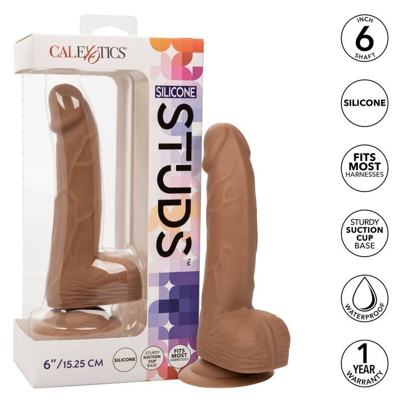 CALIFORNIA EXOTICS – CLOUS EN SILICONE 15.24 CM MARRON