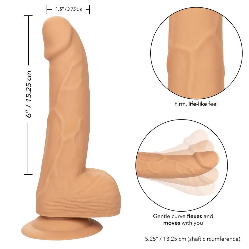 CALIFORNIA EXOTICS – CLOUS EN SILICONE 15.24 CM PEAU
