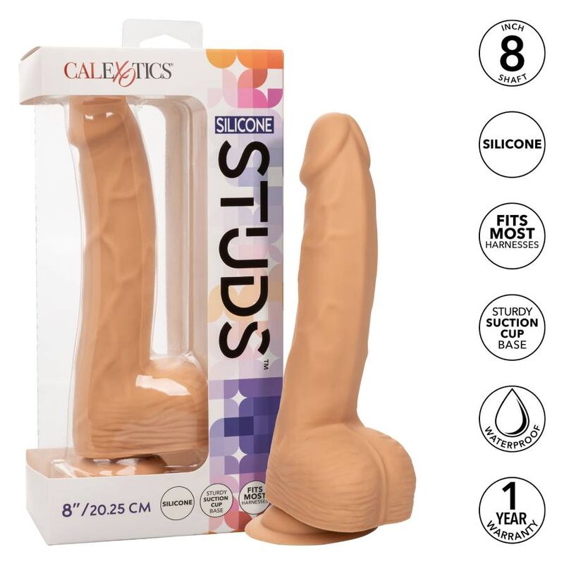 CALIFORNIA EXOTICS – CLOUS EN SILICONE 20.32 CM PEAU